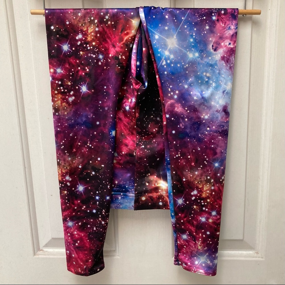 Black Milk Clothing Galaxy Amethyst Leggings - limited, size: small / S